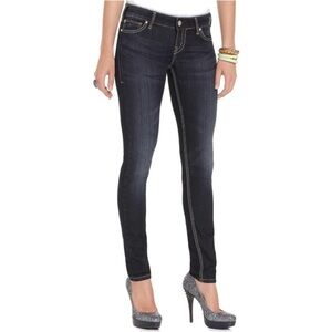 Silver Jeans Suki Low Rise Skinny Dark Denim Jeans Size 25 | NWOT